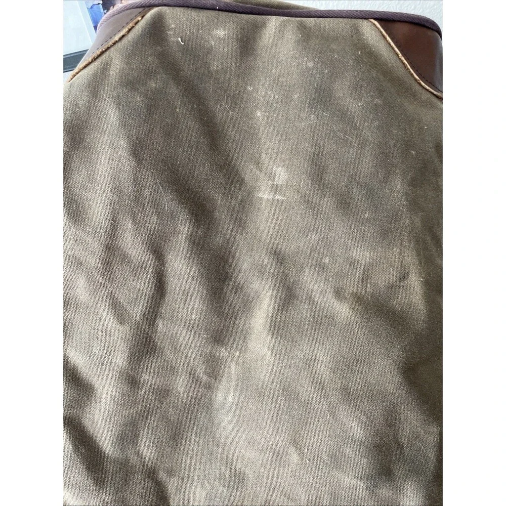 Frost River Canvas Duffle Bag Waxed Leather Straps Duluth Minnesota Brown